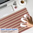 thumbnail image 4 of Long Mouse Pads for Desk,Brown and Red Christmas Striped Pattern Desk Mats on Top Of Desks, Desk Mouse Pad Extra Large with 3mm Non-Slip Base and Stitched Edge for Gaming,Office,Work,Home 31.5x15.7in, 4 of 5