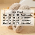 thumbnail image 3 of Viluyesy Womens Fuzzy Slippers, Closed Toe Cozy Soft Sole Slip-On Winter Plush Bedroom Home Shoes Khaki, 3 of 9