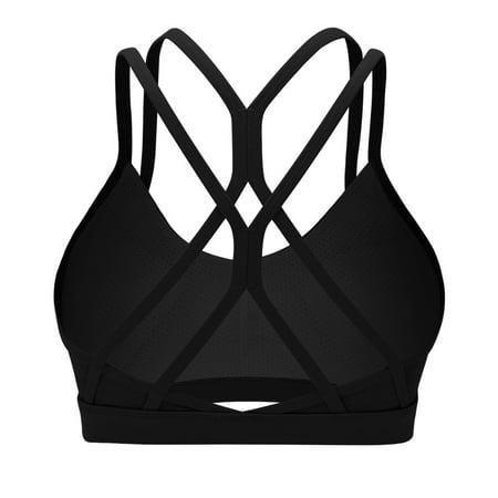 

YEUHTLL Women Sports Bras Fitness Gym Breathable Top Sexy Yoga Athletic Sportswear Bra