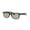 Black Frame | Green Lens, variant on RB2132F NEW WAYFARER CLASSIC LOW BRIDGE FIT Square Shape Sunglasses Black Frame | Light Grey Lens 55mm