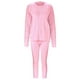 thumbnail image 3 of Gibobby Conjunto de sudadera y pantalones informal de invierno para mujer, de manga larga, suéter tejido, blusa superior y pantalones largos, conjunto de ropa(Rosa,G), 3 of 5