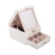 thumbnail image 1 of Caja de joyería Collar Pendiente Anillo Organizador Doble Plegable Eccomum Organizador de almacenamiento, 1 of 5