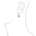 thumbnail image 3 of Bling Jewelry Womens Delicate Holiday Dangle Chandelier Earrings with Snowflake Star Sterling Silver, 3 of 5