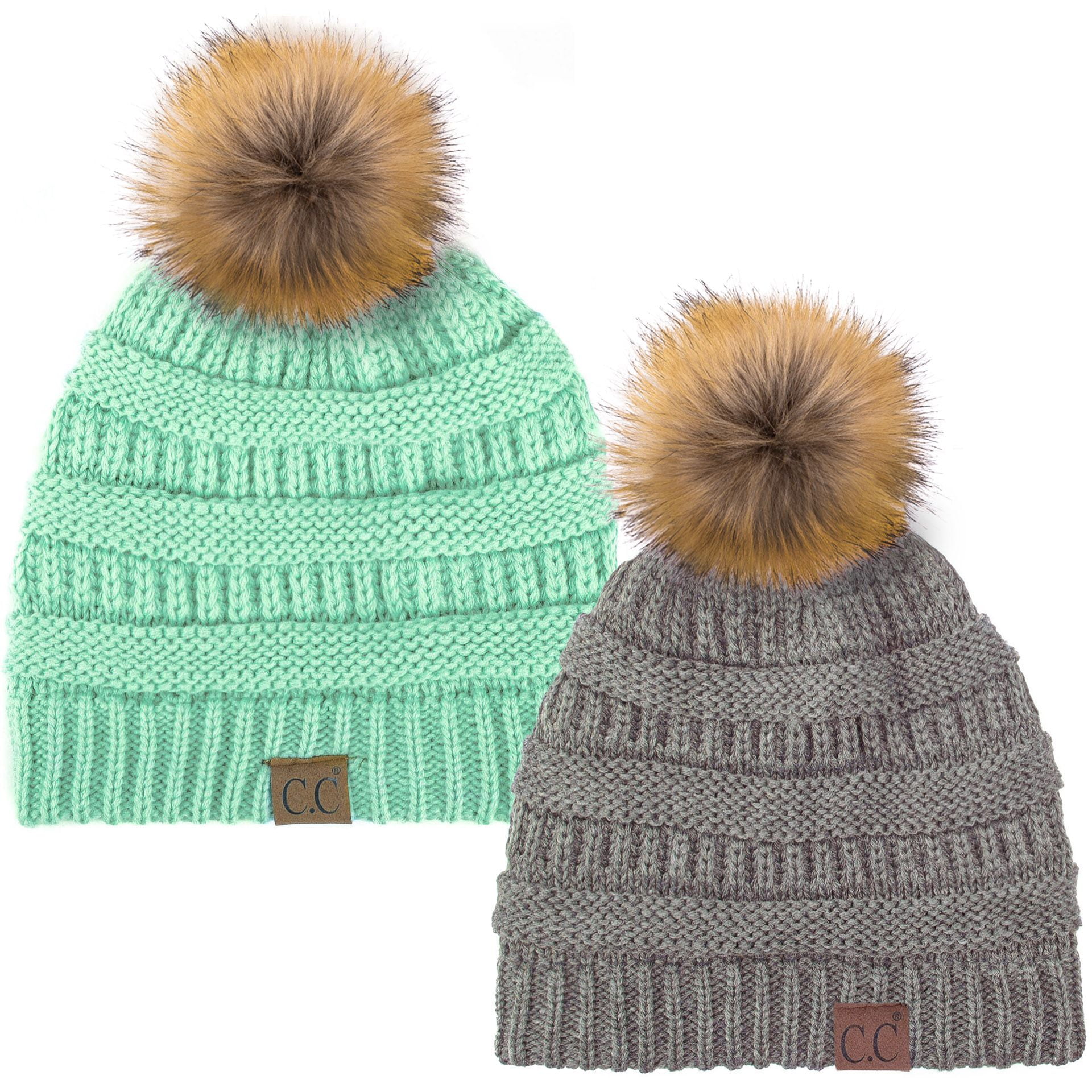 Buy C.C Hat-43 Thick Warm Cap Hat 