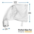 thumbnail image 5 of 2 Pack Nylon Mesh Pool Cleaner Bags, for Polaris 360&380 Pool Cleaner All Purpose Zippered Filter Bag, Filter Bag for Polaris Replacement Parts for Pool Cleaner, 5 of 7