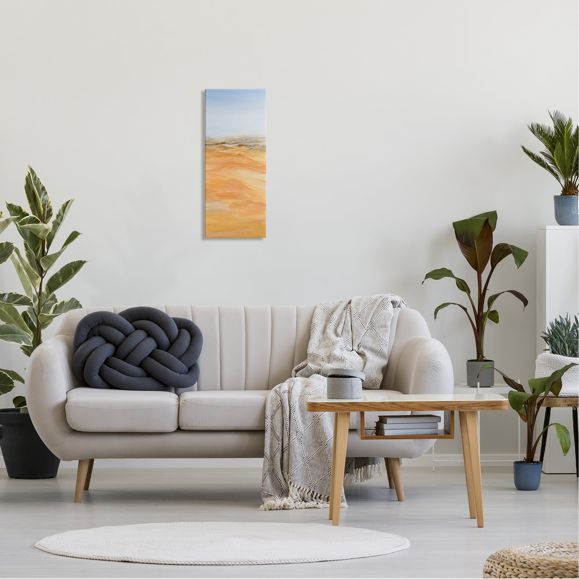 Stupell Industries Abstract Desert Landscape Nature Painting Gallery Wrapped Canvas Print Wall Art, 10 x 24