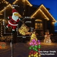 thumbnail image 5 of Christmas Santa Solar Kettle Lights Garden Lawn Decorative Lights, Outdoor Waterproof Metal Watering Can Solar Powered for Patio Yard Holiday Decorations, 5 of 8