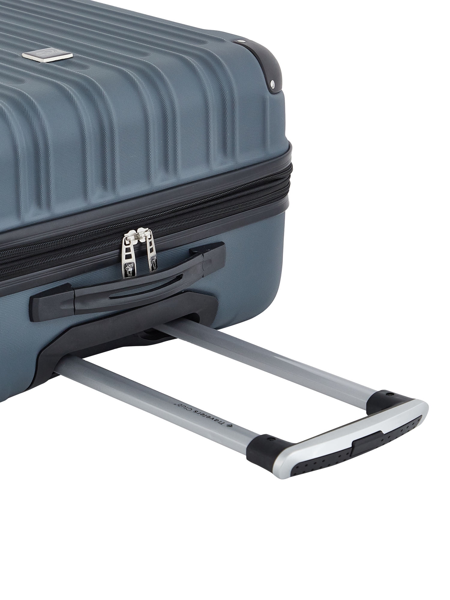 Travelers Club 4-Piece Hard Side Luggage Set with Spinner Wheels - Dark Slate Gray