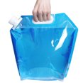 thumbnail image 3 of 4 Pcs 5L Outdoor Folding Bucket Water Portable Water Storage Container Water Storage Bag for Hiking Hunting Travel Camping (2xTransparent + 2 x Blue), 3 of 8