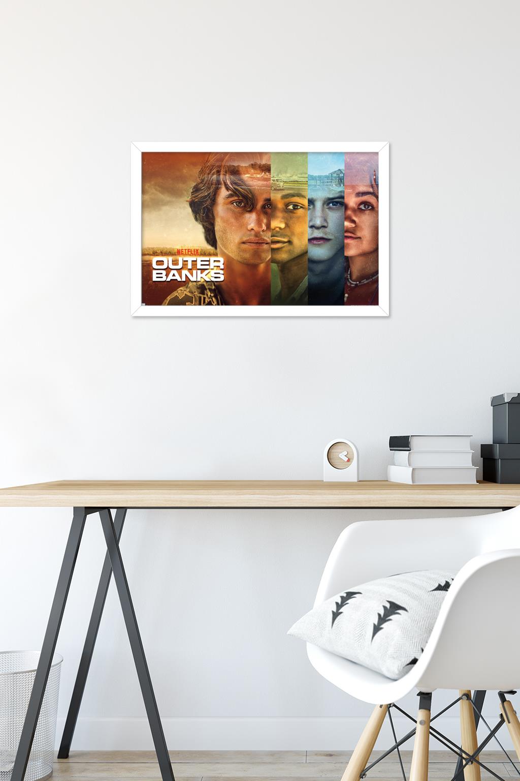 Netflix Outer Banks - Faces Wall Poster, 14.725" x 22.375" Framed