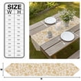 thumbnail image 3 of Spring Floral Table Runner Linen Burlap Table Runner 72 Inches Long Summer Botanical Farmhouse Vintage Dresser Scarves for Kitchen Island Coffee Dining Party Wedding Banquet Holiday Decor 16"x72", 3 of 8