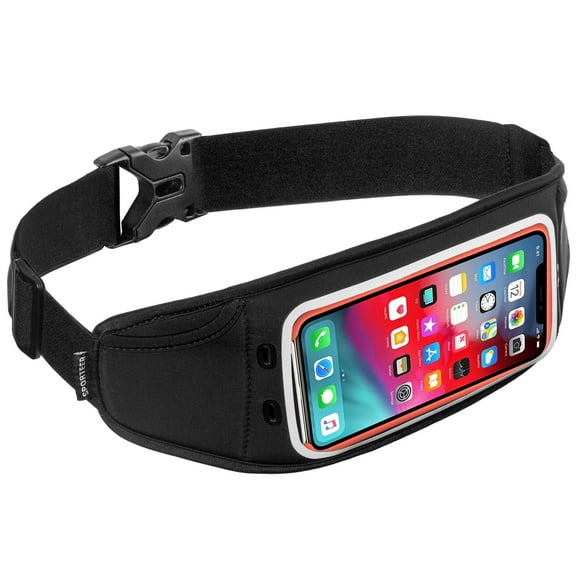 Sporteer Zephyr Slim Running Belt for Smartphones - Compatible with Most Mobile Phones and Cases