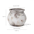 thumbnail image 2 of Langford Home 15" Cauldron MgO Planter, Off-White, 2 of 9