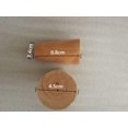 thumbnail image 1 of Juego de 4 patas de sofá de madera maciza, patas de muebles de gabinete de cama confiables, patas de sofá de madera (8 cm, planas), 1 of 4