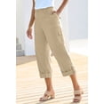 thumbnail image 4 of Roaman's Women's Plus Size Convertible Cargo Pants, 4 of 5