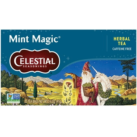 MINT MAGIC, CAFFEINE FREE HERBAL TEA BAGS