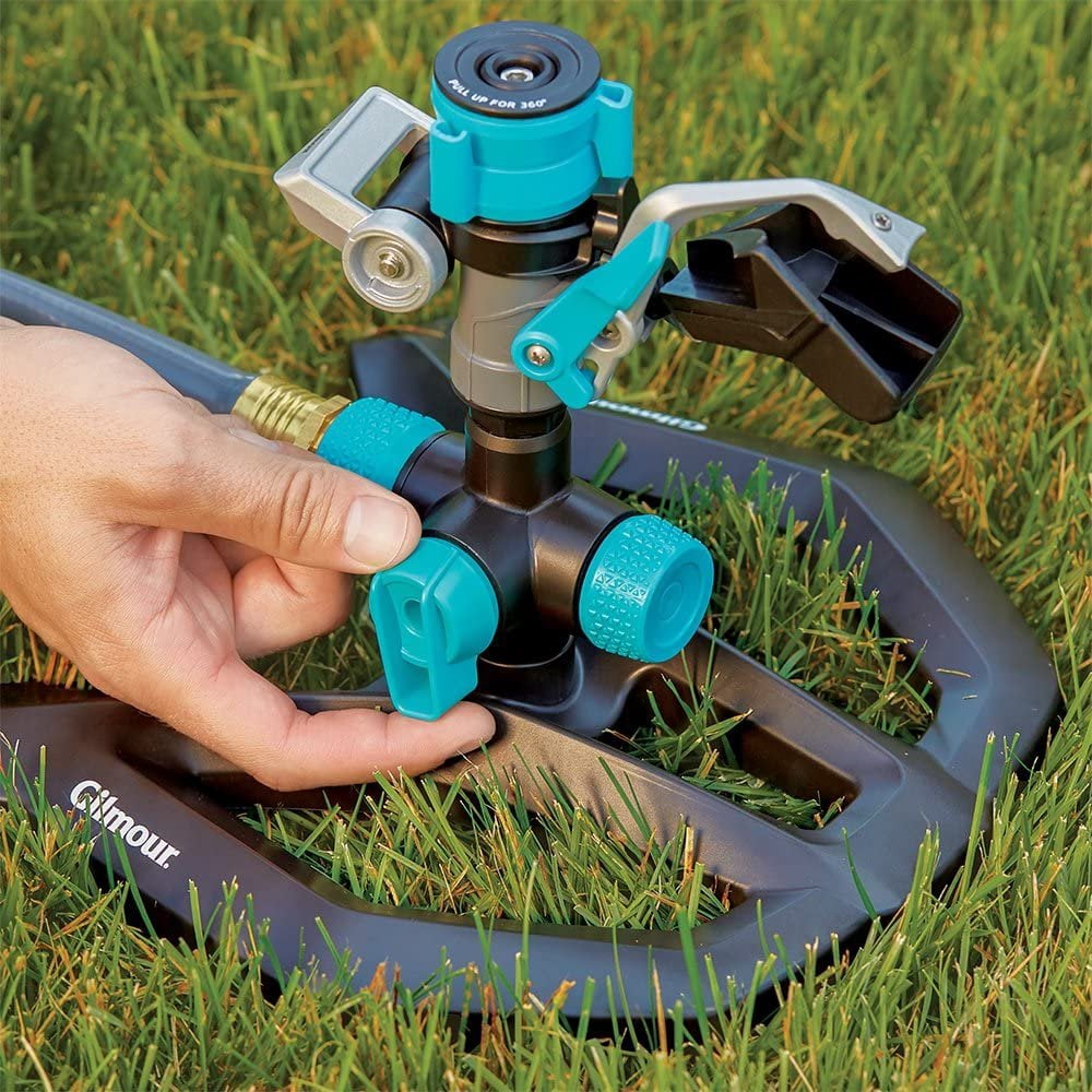Gilmour Medium Duty Hybrid Impact Sprinkler with Base