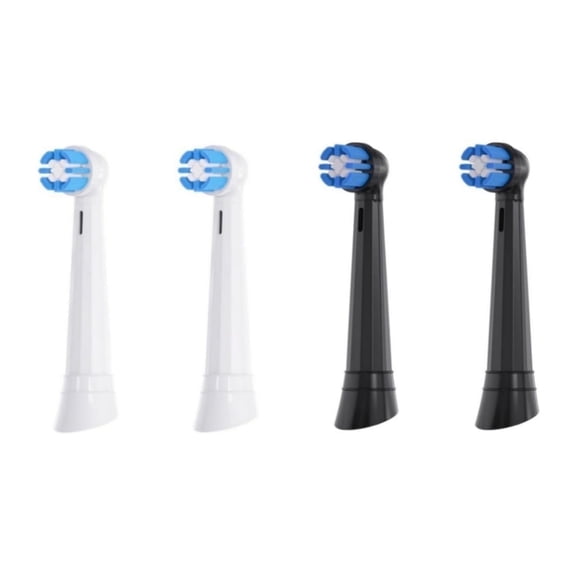 For Oral B iO 10 9 8 7 6 5 4 3 SeriesToothbrush, Soft Bristles，4PC 2White 2Black Brush Heads Toothbrush Replacement Heads for Oral-B iO Series Electric Toothbrush