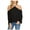 Black - richblk, variant on 1.STATE Womens Cold Shoulder Knit Blouse, Black, X-Small
