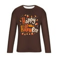 thumbnail image 5 of FDGIU Men's Halloween Graphic Tees Men Fashion Casual Print Sports Long Sleeves Round-Neck Blouses Shirts Casual Shirts, 5 of 5