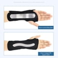 thumbnail image 2 of Greeniant Muñequera Tipo de pegatina Reemplazo transpirable Alivio del dolor Compresión Protector de soporte ajustable con placa de acero Ropa Deportiva, Zapatos Izquierda, 2 of 6
