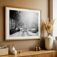 thumbnail image 5 of Snowy Astoria 03 - Queens New York Photography Snow Black and White Winter Street Photography Cityscape Architecture Moody Unframed Wall Art Print 5 x 7 inches, 5 of 7