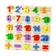 thumbnail image 4 of Bloques de construcción de rompecabezas de madera, juguetes de aprendizaje interactivos, juego de combinación para niños Rompecabezas de números, 4 of 9