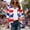 A369 Light Blue, variant on American Flag Cardigan for Women Open Front Chiffon Three Quarter Sleeve Casual USA Tops Patriotic Cover Up Shirts 4th of July Red White and Blue Stars Clothes