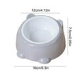 thumbnail image 3 of ToyKingdee Ceramic Elevated Cats Bowls, Wide Raised Cats Bowls, Shallow Whisker Friendly Food & Water Dish, Anti Vomit, Microwave & Dishwasher Safe, 3 of 6