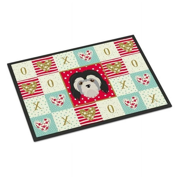 Carolines Treasures CK5216JMAT 24 x 36 in. Lowchen Little Lion Dog Love Indoor or Outdoor Mat
