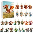 thumbnail image 2 of QISIWOLE 2025 Advent Countdown Calendar Dragon, Christmas Vacation Advent Calendar Pendant, Funny Dragon Baby Advent Calendar, Xmas Ornaments Pendant, 24 Days Of Christmas Collectible Set Gifts, 2 of 7