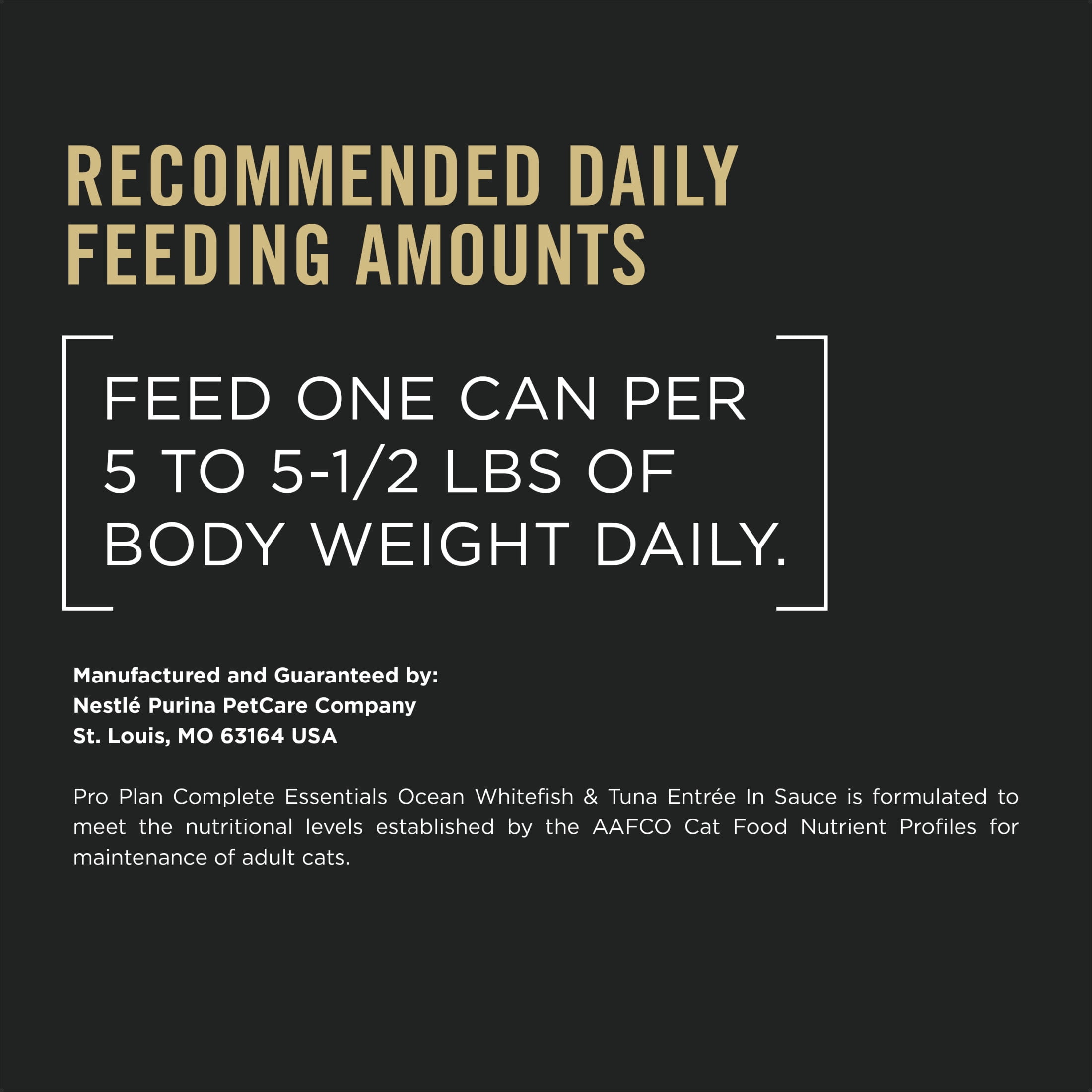 Purina Pro Plan Complete Essentials, Ocean Whitefish, Wet Cat Food, 5.5 oz Cans, 24 Pack