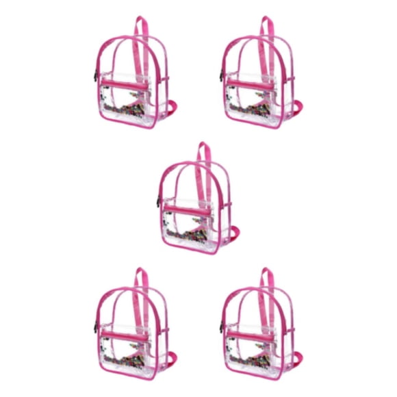 Minnieouse Bolsa de hombro transparente impermeable de PVC - Para actividades al aire libre y viajes Bolsa de PVC transparente Organizador naranja Type2 NO2