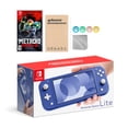 thumbnail image 1 of Nintendo Switch Lite Blue with Metroid Dread and Mytrix Accessories NS Game Disc Bundle Best Holiday Gift, 1 of 5