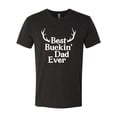 thumbnail image 2 of Wild Bobby, Best Buckin Dad Ever Funny Hunting, Father's Day, Men Premium Tri Blend Tees, Vintage Black, Small, 2 of 3