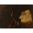 thumbnail image 3 of Petrus van Hattich 14x11 Black Modern Framed Museum Art Print Titled - Nymphs in a Cave with Antique Ruins (C. 1645 - C. 1655), 3 of 5