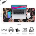 thumbnail image 5 of Long Mouse Pads for Desk,Pioneer Flower Floral Print Pattern Desk Mats on Top Of Desks, Desk Mouse Pad Extra Large with 3mm Non-Slip Base and Stitched Edge for Gaming,Office,Work,Home 35.4"x15.7", 5 of 6