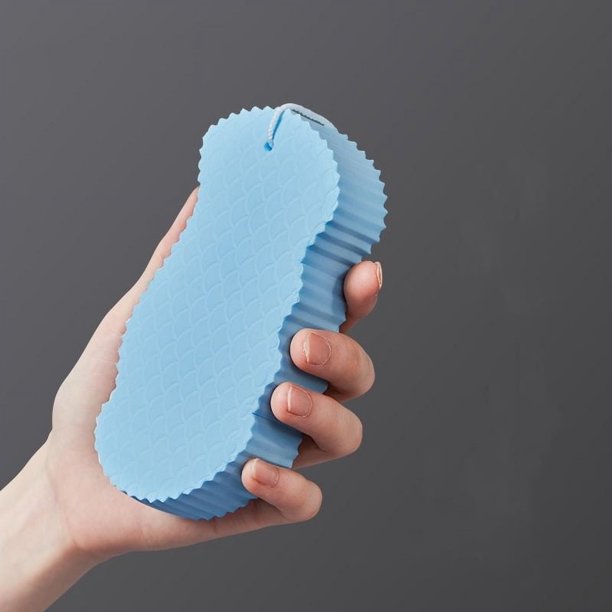 Esponja exfoliante corporal para baño, masajeador exfoliante, esponja para fregar, cepillo de ducha, limpiador de piel, herramienta para eliminar piel muerta