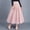 Pink, variant on KOMOO Women Mesh Layered Midi Skirts Elastic High Waist Pleated Tulle Skirt Tutu A-line Midi Skirt