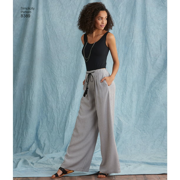 Simplicity Misses' Size 14-22 Wide Leg Pants Pattern, 1 Each - Walmart ...