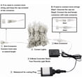 thumbnail image 3 of YI LIGHTING 9.8ft Curtain String Light 300 leds for Wedding Party Home Garden Bedroom Outdoor Indoor Wall Decorations, Warm White, 3 of 7