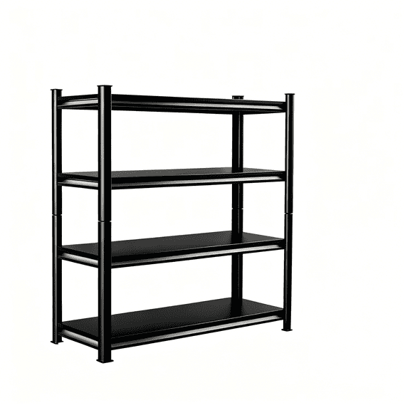 Black 5 Tier Heavy Duty Storage Shelves, 12"x36"x72" Adjustable Steel Shelving Unit, Multipurpose Storage Rack for Home Garage Kitchen Pantry