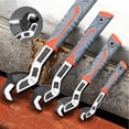 thumbnail image 6 of Self-Locking Pipe Wrench Tool,Plumbers Wrench with Self Tightening Function,8 Inch Adjustable Pipe Wrenches With Non-Slip Handle, Vanadium Alloy Steel Universal, 6 of 10