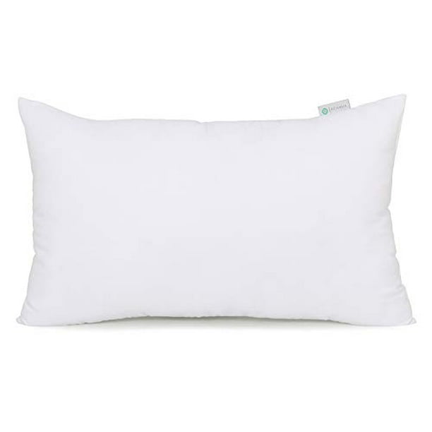 Acanva Decorative Rectangle Throw Pillow Inserts Hypoallergenic Form