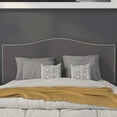 thumbnail image 3 of Flash Furniture Lexington Upholstered Full Size Headboard with Accent Nail Trim in Dark Gray Fabric, 3 of 6