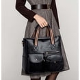 thumbnail image 6 of CoCopeaunts Multi Pocket Tote Bag for Women PU Leather Satchel Bags Shoulder Handbags Large Handle Satchel Laptop Bag, 6 of 7