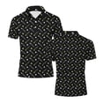thumbnail image 5 of Tbopshirt Mens Shirts Short Sleeved Plus Size with Collar Business Collar Casual Sports Printed Button Top Shirt,S-3XL, 5 of 6