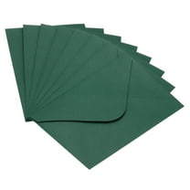 REGALWOVEN Mini Envelopes, Gift Cards Business Card Envelope for Greeting Wedding Dark Green