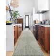 thumbnail image 5 of GLN Rugs Milet - Contemporary, Machine Washable Area Rug - 2'6"x7' Green Beige Home Carpet, 5 of 7