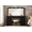 47.2" Black, variant on Merluxy 36.2" Girls Vanity Desk with Large Mirror and LED Lights, 4 Drawers Makeup Table with Glass Top and Charging Station for Women and Girls, Oak